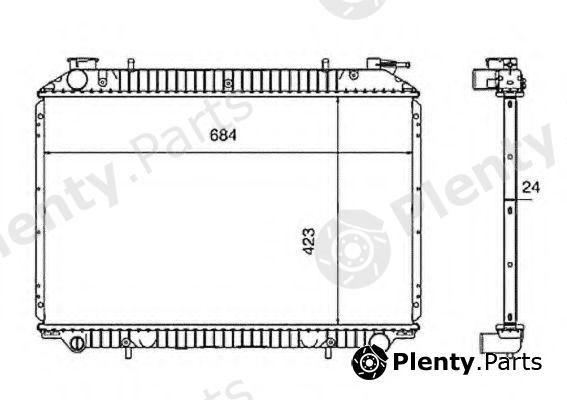  NRF part 519534 Radiator, engine cooling