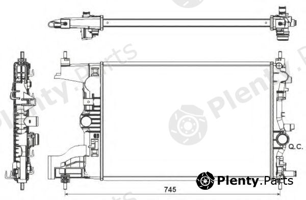 NRF part 53155 Radiator, engine cooling