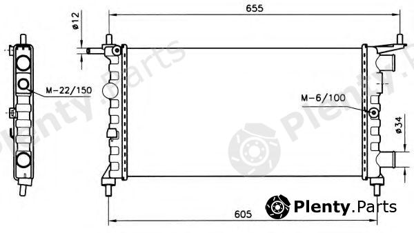  NRF part 58155 Radiator, engine cooling