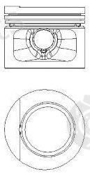  NÜRAL part 87-109407-50 (8710940750) Piston