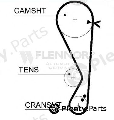  FLENNOR part 4457V Timing Belt
