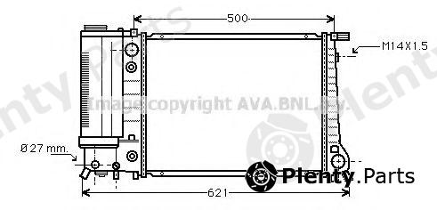  AVA QUALITY COOLING part BW2084 Radiator, engine cooling