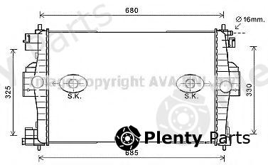  AVA QUALITY COOLING part CN2280 Radiator, engine cooling