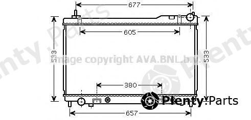  AVA QUALITY COOLING part DNA2305 Radiator, engine cooling