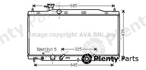  AVA QUALITY COOLING part HD2269 Radiator, engine cooling