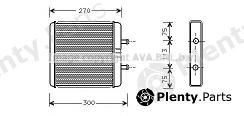  AVA QUALITY COOLING part IV6048 Heat Exchanger, interior heating