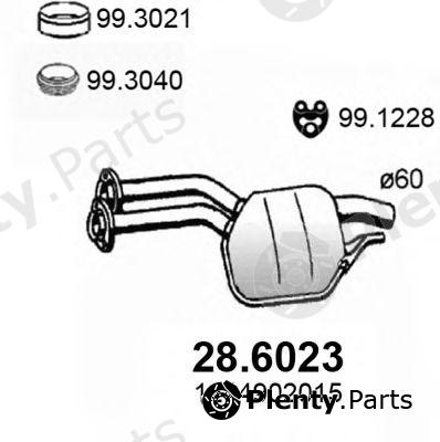  ASSO part 28.6023 (286023) Middle Silencer