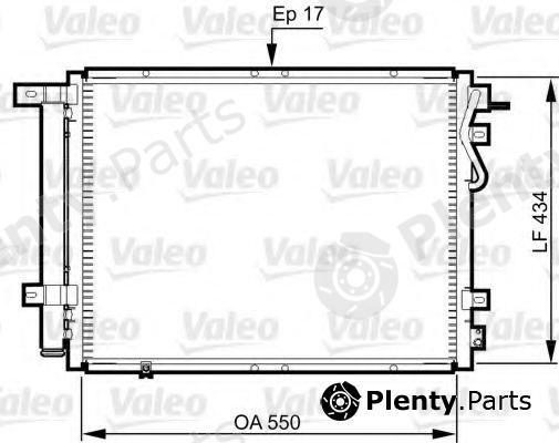  VALEO part 814352 Condenser, air conditioning