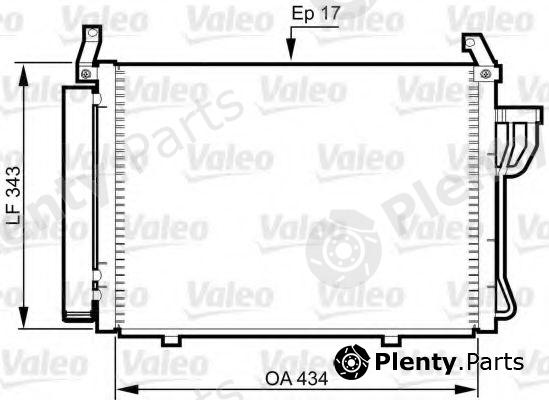  VALEO part 814354 Condenser, air conditioning