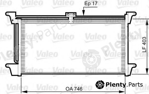  VALEO part 818992 Condenser, air conditioning