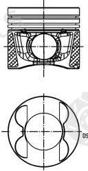  KOLBENSCHMIDT part 40096630 Piston