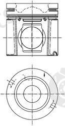  KOLBENSCHMIDT part 99500600 Piston
