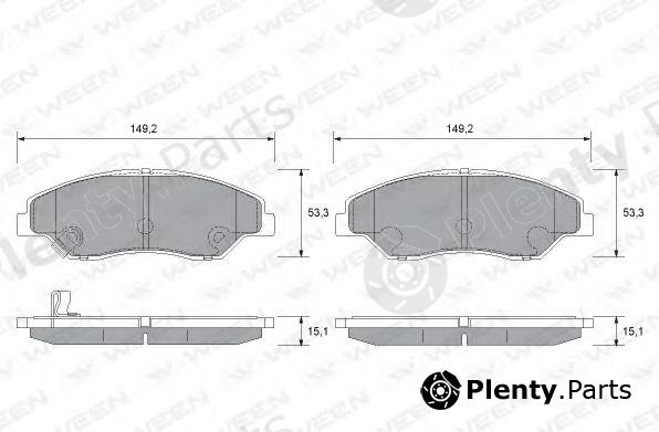  WEEN part 151-1159 (1511159) Brake Pad Set, disc brake