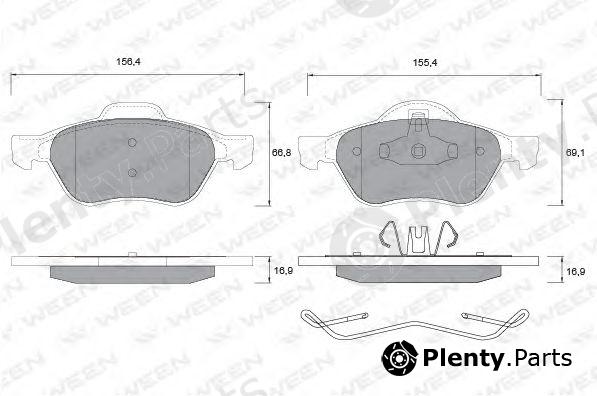  WEEN part 151-1337 (1511337) Brake Pad Set, disc brake