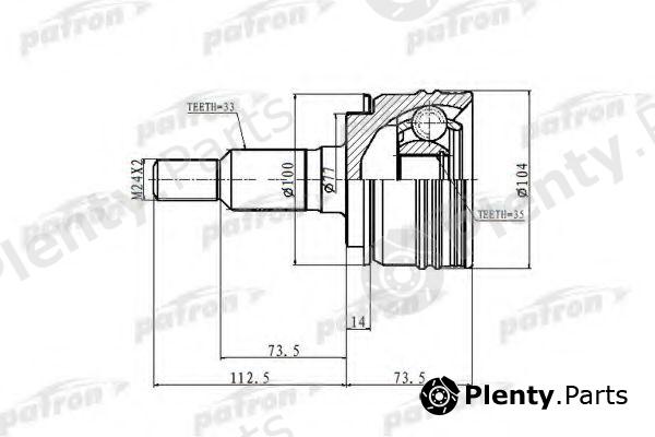  PATRON part PCV9919 Joint Kit, drive shaft