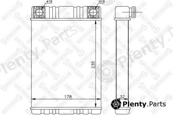  STELLOX part 10-35144-SX (1035144SX) Heat Exchanger, interior heating