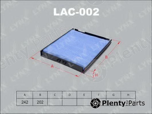  LYNXauto part LAC002 Filter, interior air