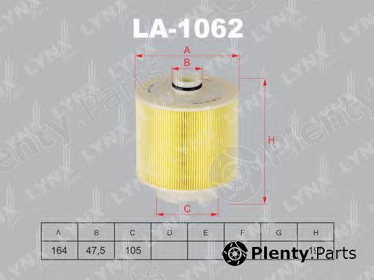  LYNXauto part LA-1062 (LA1062) Air Filter
