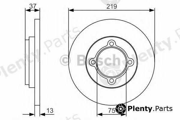  BOSCH part 0986479R62 Brake Disc