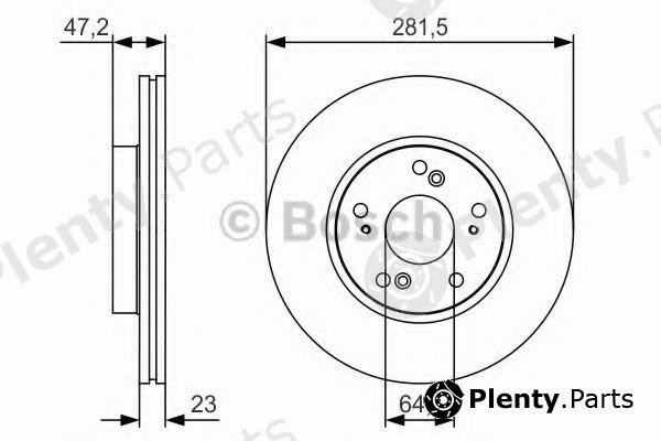  BOSCH part 0986479R85 Brake Disc
