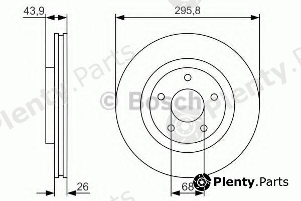  BOSCH part 0986479R89 Brake Disc
