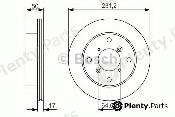 BOSCH part 0986479R96 Brake Disc