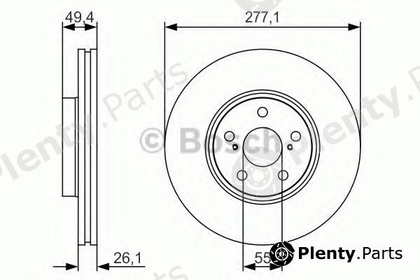  BOSCH part 0986479S09 Brake Disc