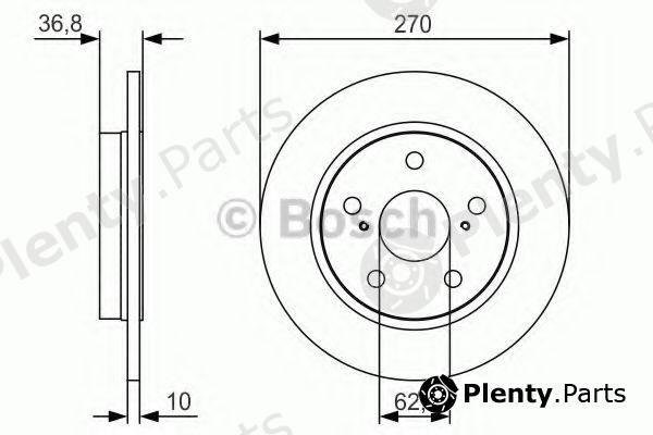  BOSCH part 0986479S64 Brake Disc