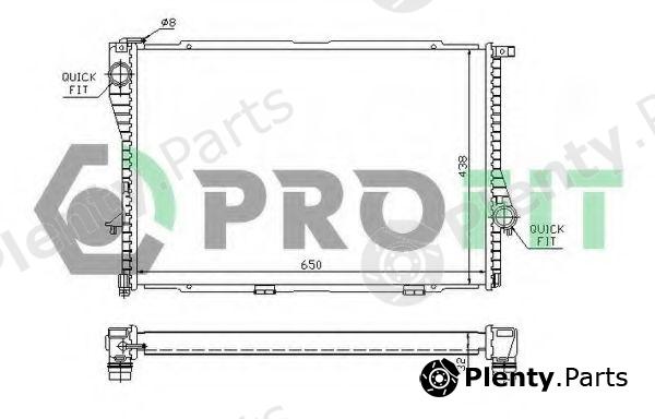  PROFIT part PR0071A1 Radiator, engine cooling