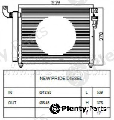  PARTS-MALL part PXNCB049 Condenser, air conditioning