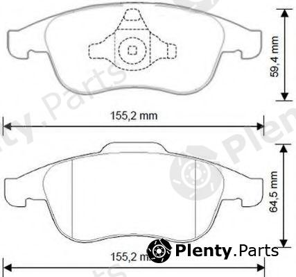  JURID part 573268J Brake Pad Set, disc brake
