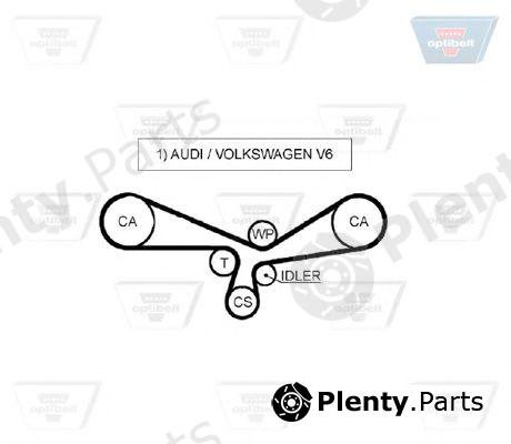  OPTIBELT part ZRK1229 Timing Belt