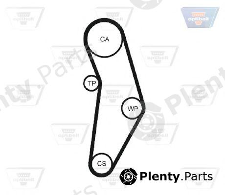  OPTIBELT part ZRK1322 Timing Belt