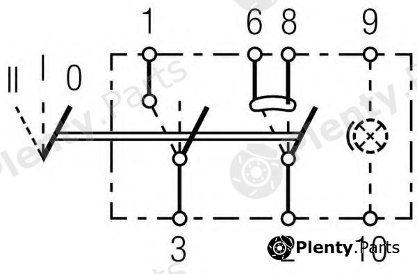  HELLA part 6RH007832-461 (6RH007832461) Switch