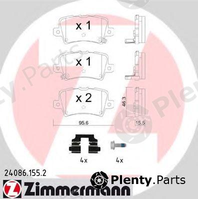  ZIMMERMANN part 24086.155.2 (240861552) Brake Pad Set, disc brake