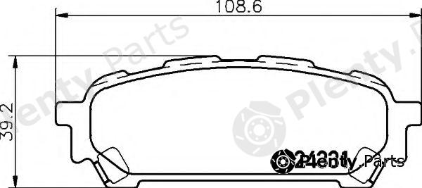  HELLA part 8DB355012-311 (8DB355012311) Brake Pad Set, disc brake