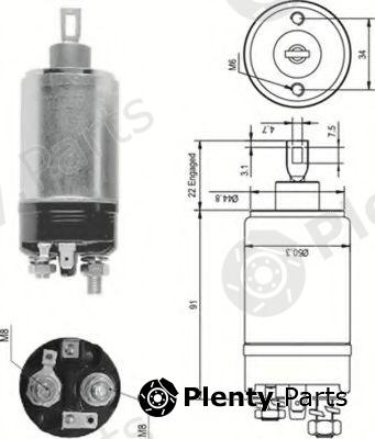  MAGNETI MARELLI part AME0090 Solenoid Switch, starter