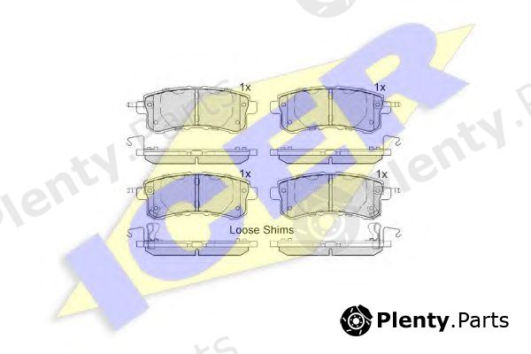  ICER part 182052 Brake Pad Set, disc brake