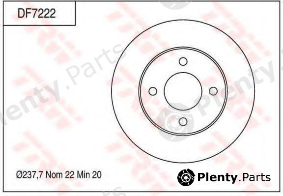  TRW part DF7222 Brake Disc