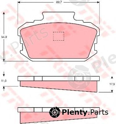  TRW part GDB116 Brake Pad Set, disc brake