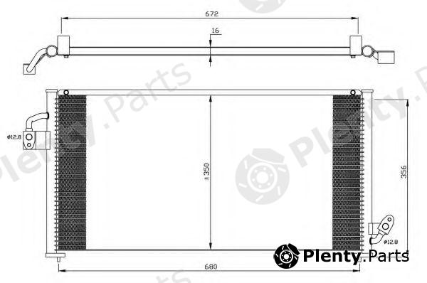  NRF part 35523 Condenser, air conditioning