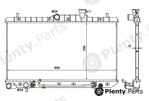  NRF part 53470 Radiator, engine cooling