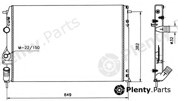  NRF part 58198 Radiator, engine cooling