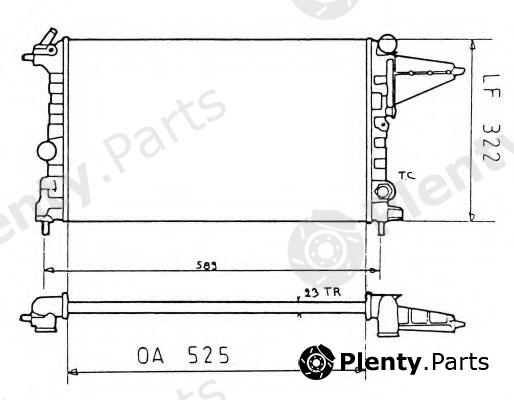  NRF part 58775 Radiator, engine cooling