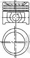  NÜRAL part 87-704207-10 (8770420710) Piston