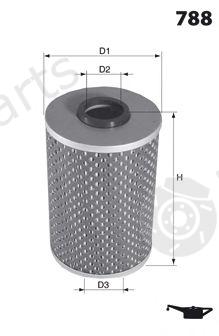  MECAFILTER part ELH4147 Oil Filter