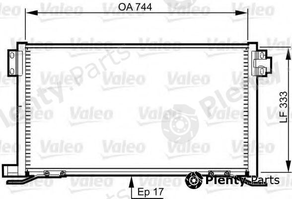  VALEO part 818990 Condenser, air conditioning