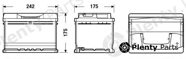  EXIDE part EB602 Starter Battery