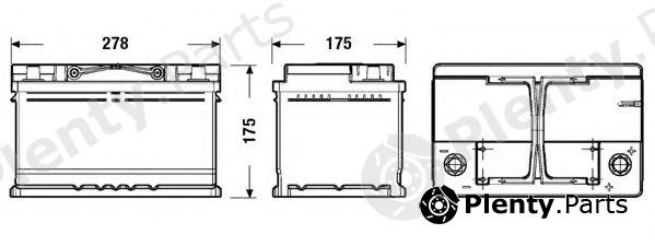  EXIDE part EL652 Starter Battery