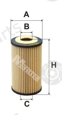  MFILTER part TE648 Oil Filter